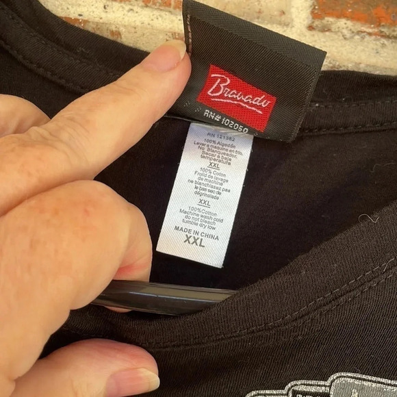 Harley-Davidson Black Long Sleeved Las Vegas Casino aT-Shirt - Picture 3 of 6